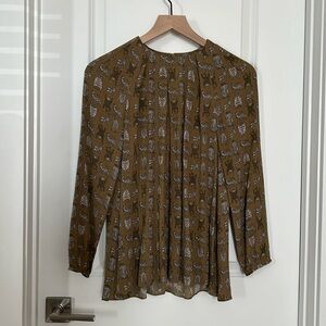 & Other Stories Top w/ Animal Print